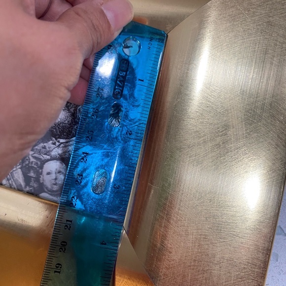 shiny gold brush Picture 9x9 Frames for 3.5x3.5" photo wall/Table Top Holidays 2 - Picture 13 of 13